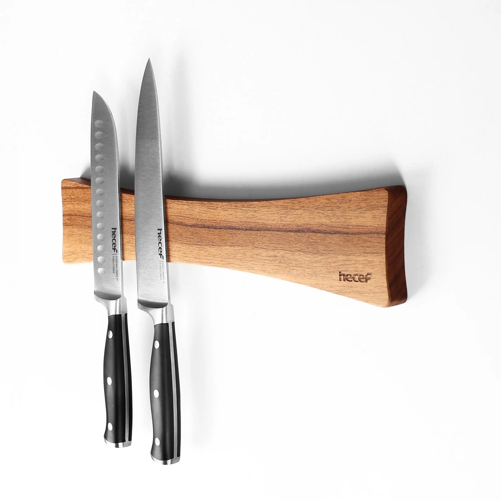 Magnetic Solid Wood Knife Wall Organizer 16Inches