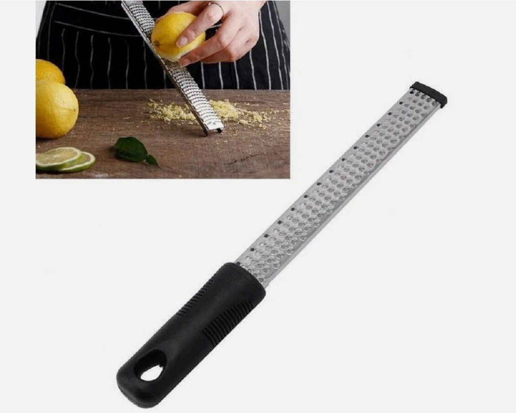 Stainless Steel Cheese & Citrus Zester – Lemon Grater Food Tool