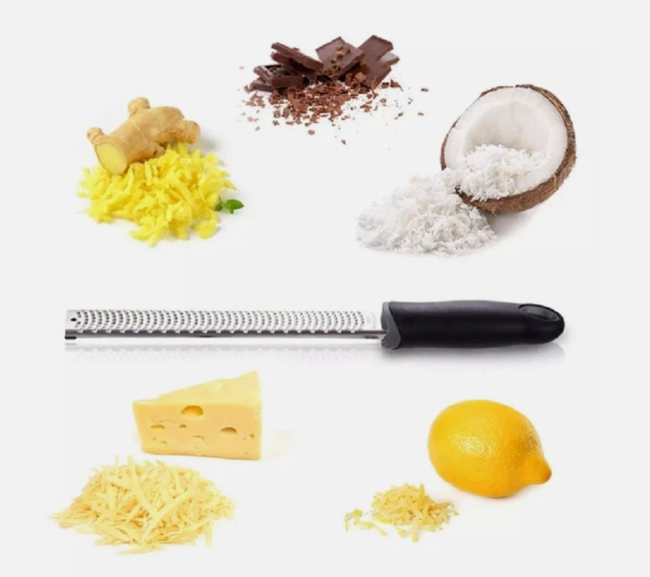 Stainless Steel Cheese & Citrus Zester – Lemon Grater Food Tool