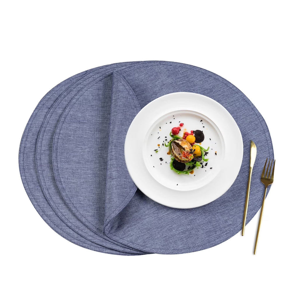 Linen Placemats Set of 4, 15 inch