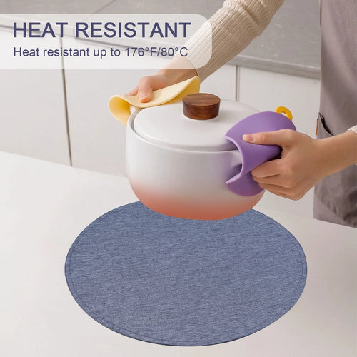 Linen Placemats Set of 4, 15 inch