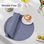 Linen Placemats Set of 4, 15 inch