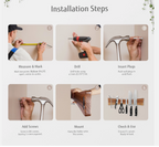 Magnetic Solid Wood Knife Wall Organizer 16Inches