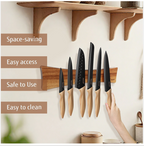 Magnetic Solid Wood Knife Wall Organizer 16Inches