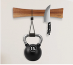 Magnetic Solid Wood Knife Wall Organizer 16Inches