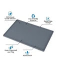 New Under Kitchen Sink Waterproof Silicone Mat Grey ( 34”x22”x1” )