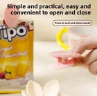 2-Pack Flower Magnetic Fridge Clips – 2-in-1 Double Layer Chip Bag Sealer for Kitchen