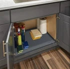 New Under Kitchen Sink Waterproof Silicone Mat Grey ( 34”x22”x1” )