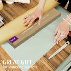 Magnetic Solid Wood Knife Wall Organizer 16Inches